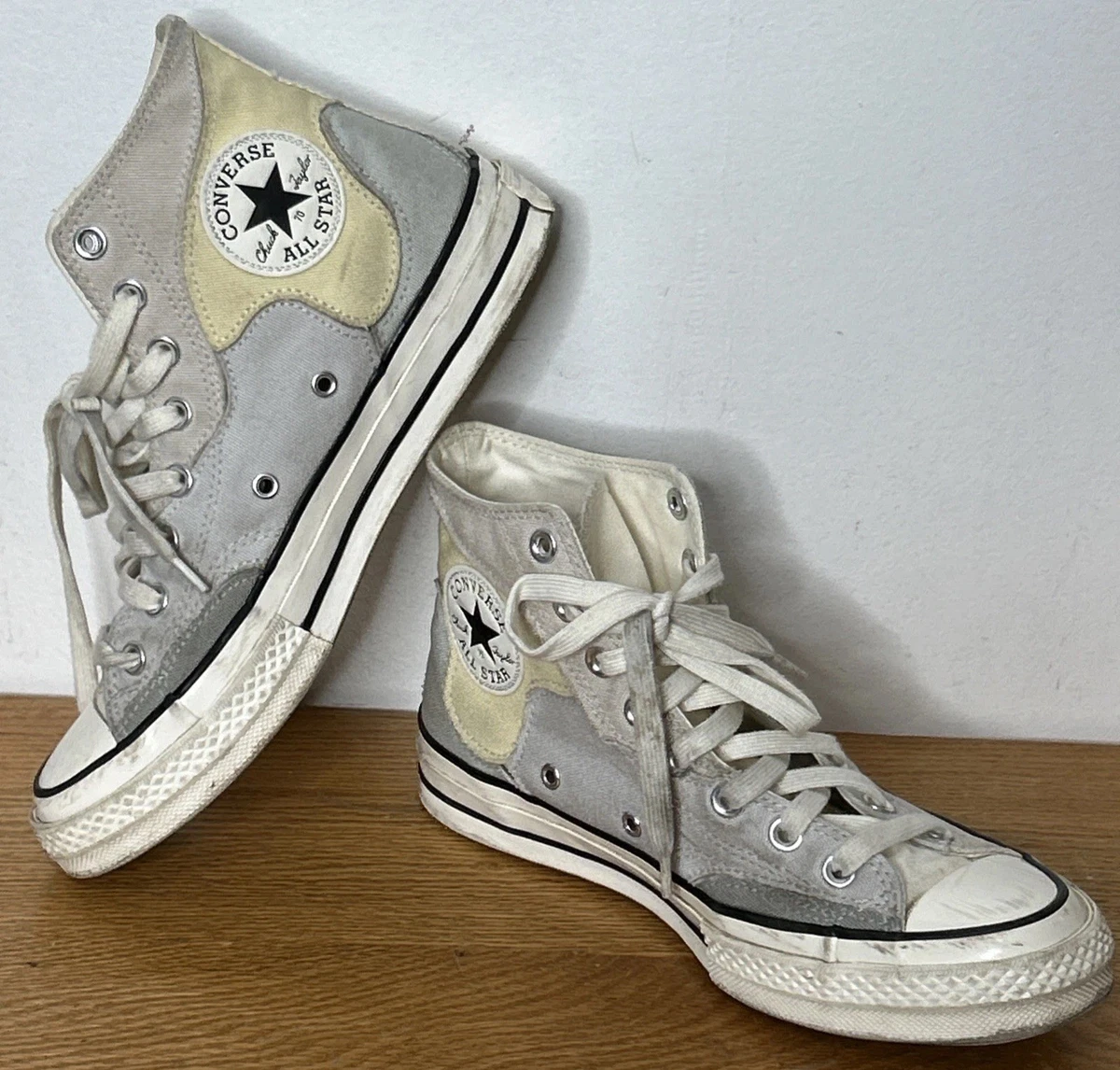 Converse Chuck 70 Crafted Patchwork Men\'s Casual Sneaker Shoes A03293C Converse Chuck 70 High Crafted Patchwork - Desert Sand for  main image 2