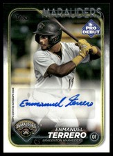 2024 Topps Pro Debut Enmanuel Terrero Autographs Bradenton Marauders