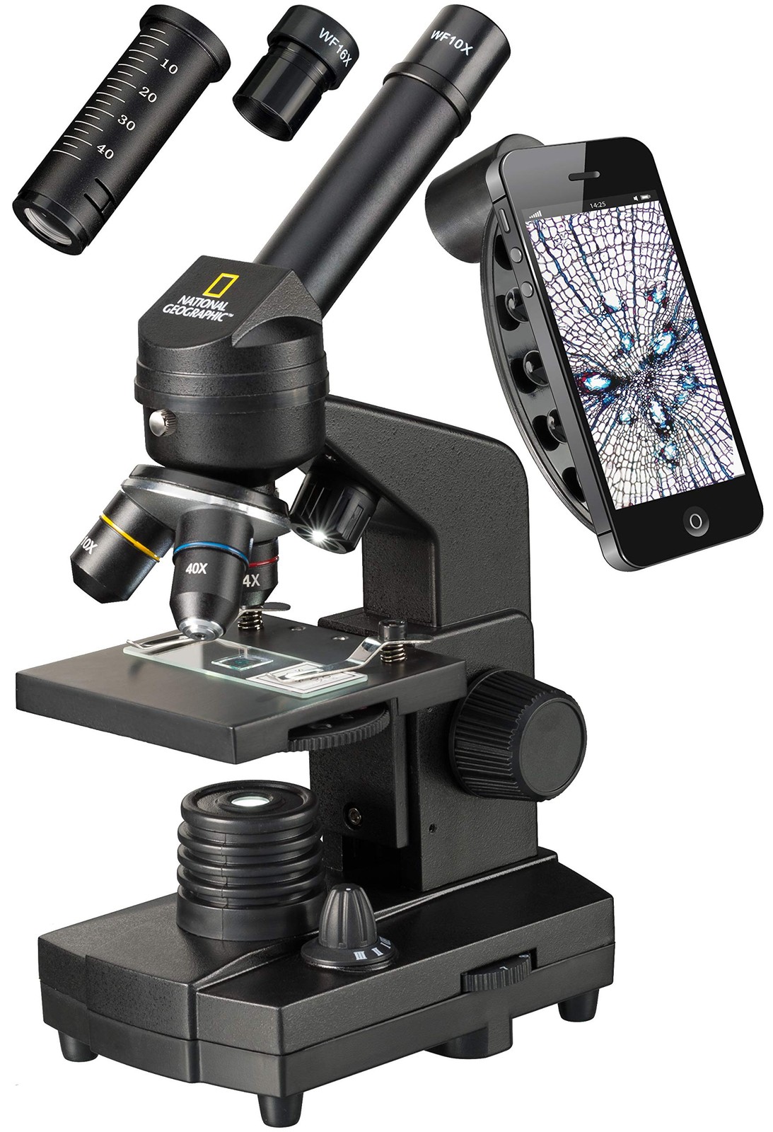 Microscope optique grossissant avec adaptateur de téléphone portable 9039001