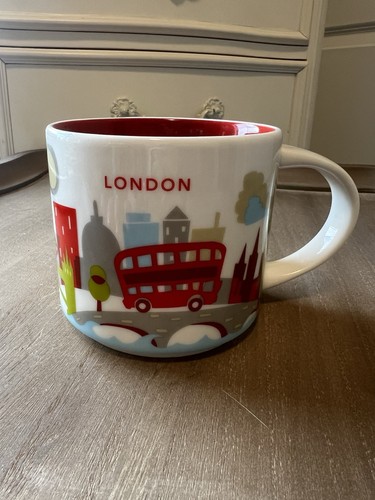 Starbucks London England Kaffee Tee Becher Tasse You Are Here 14 oz 2019 Retired
