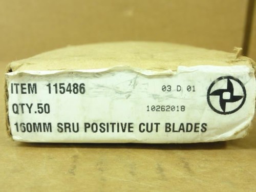 191123 New In Box; Thomas 115486 Box-50 SRU Positive Cut Blades; 160mm - Picture 2 of 3