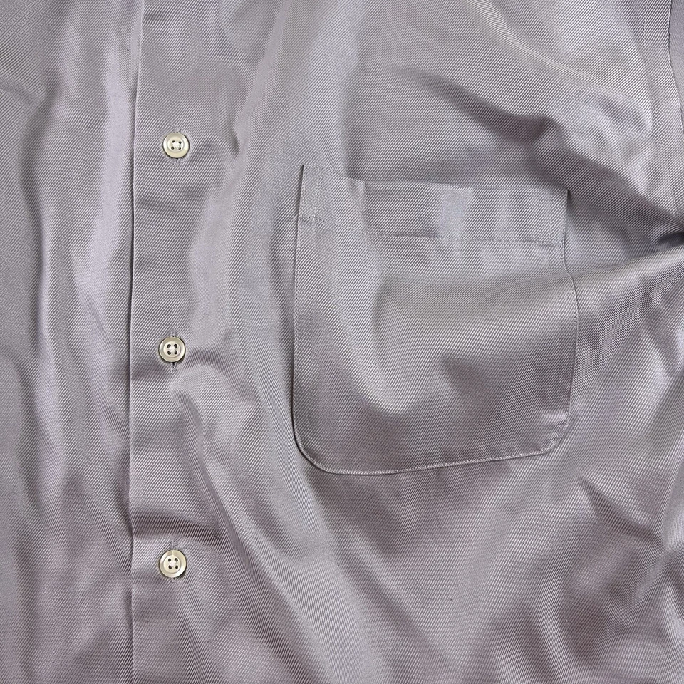Pronto Uomo Dress Mens Size 17 1/2 - 34/35 Long Sleeve Button Up Pocket Shirt - Image 3 of 4