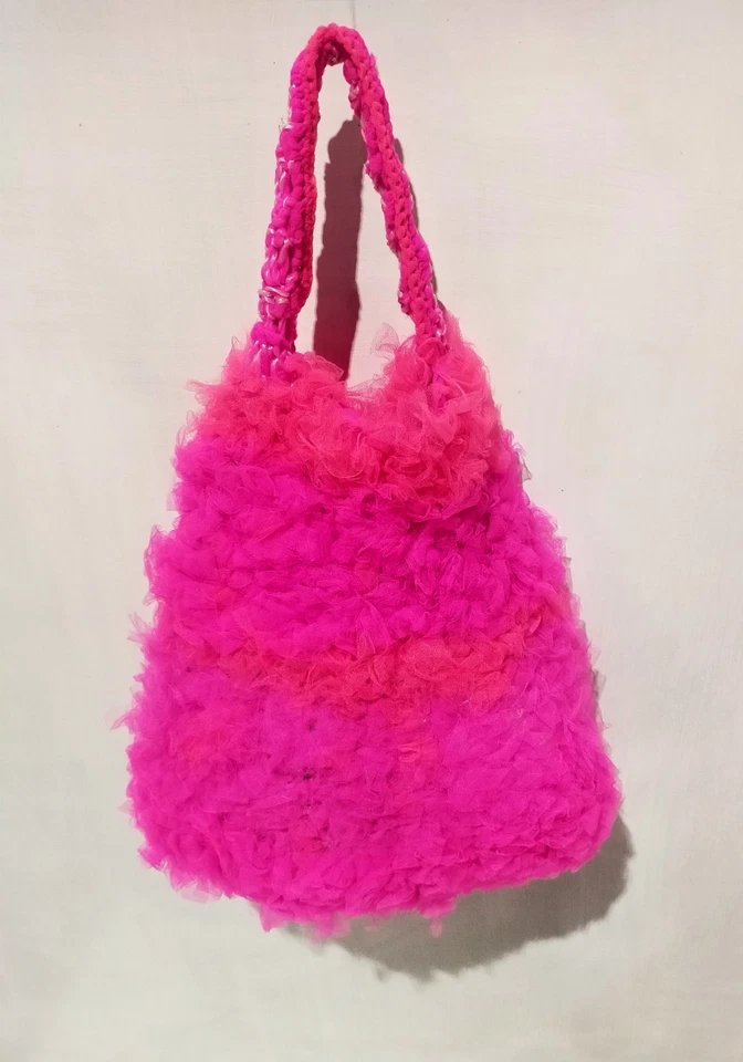 Bolsa Hobo Design Italiano Bolsa Satchel Crochê Designer Bolsa Bolsa Bolsa Tote Grande - Imagem 4 de 4