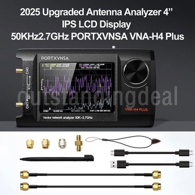 VNA-H4 Plus 50kHz-2.7GHz Portable Handheld   Network Antenna Analyzer ot25 *hu
