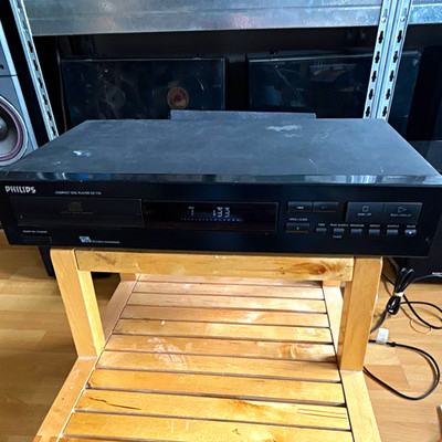 Philips CD 110 CD-Player Compact Disc Player Schwarz Kopfhörerbuchse