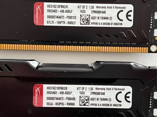 HyperX Fury 8GB (2x4GB) DDR3 1600MHz RAM HX316C10FBK2/8 - Picture 3 of 3