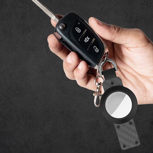 Schlüsselanhänger Schlüsselhalter Keychain mit Airtag Slot, Schlüsselring Schlüssel Organizer für Autoschlüssel - Bild 12 von 12