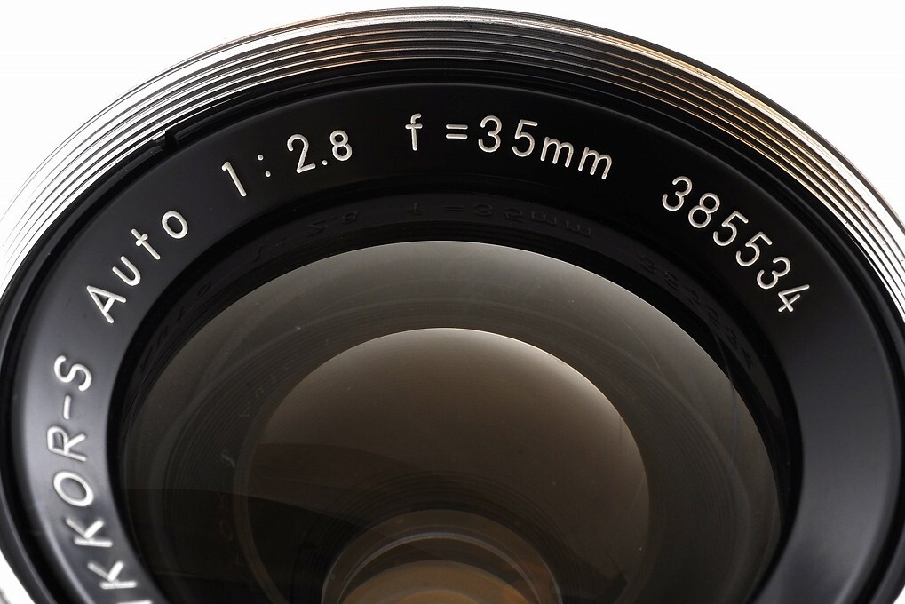 #370■動作品■ NIKKOR-S Ai AUTO 1:2.8 35mm Near MINT] Nikon Ai Converted Nikkor-S Auto 35mm f/2.8 Wide