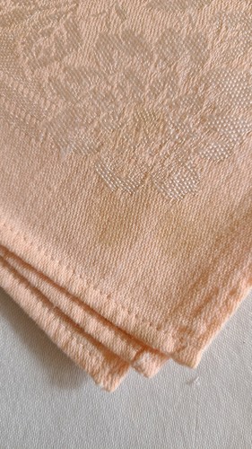 Lot Of Nine Vintage Shabby Chic Pink Linen Blend Woven Napkins 2 sizes Events - Picture 8 of 8
