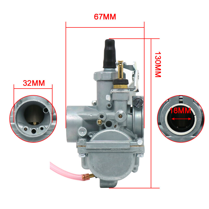 Motorcycle Mikuni VM18-144 Round Slide Carburetor 18mm Carb For