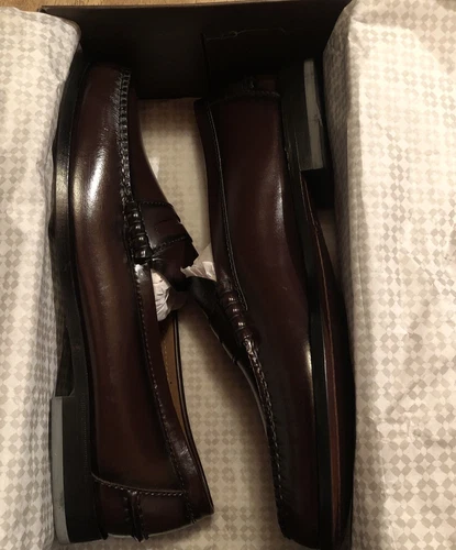 Florsheim Shoes Men’s 13 D Beekley Burgundy Leather Loafer 17058