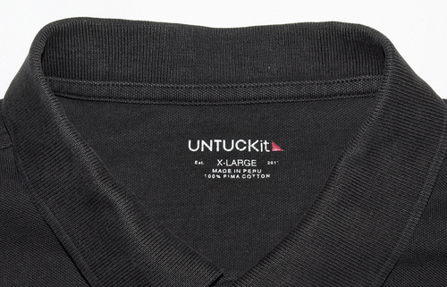 UNTUCKit Men's Long Sleeve Polo Black Shirt Size XL - Picture 5 of 6