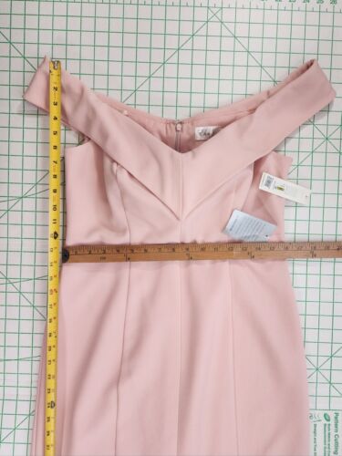 Abito tubino da cocktail 14 NORDSTROM rosa nuovo con etichetta senza maniche coquette designer - Foto 4 di 9