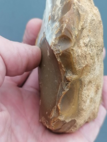 Acheulean culture Lower Paleothic France Handaxe Biface in Jasper Dordogne - Picture 12 of 16