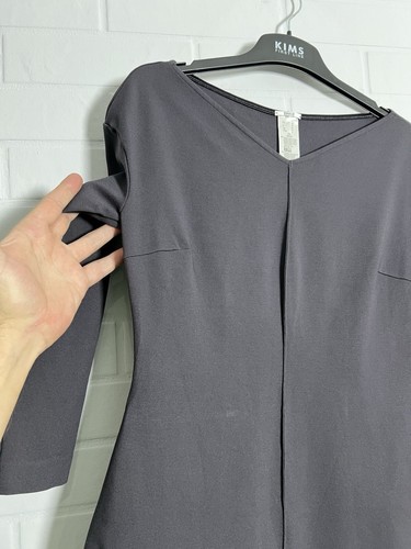 Wolford Women's 3/4 Sleeve Dress Viscose/Nylon Gray Size US 8 EU 38 - Picture 5 of 11