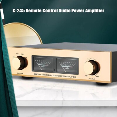 C-245 VU Meter Version Fully Balanced Remote Control Audio Power Amplifier ot25