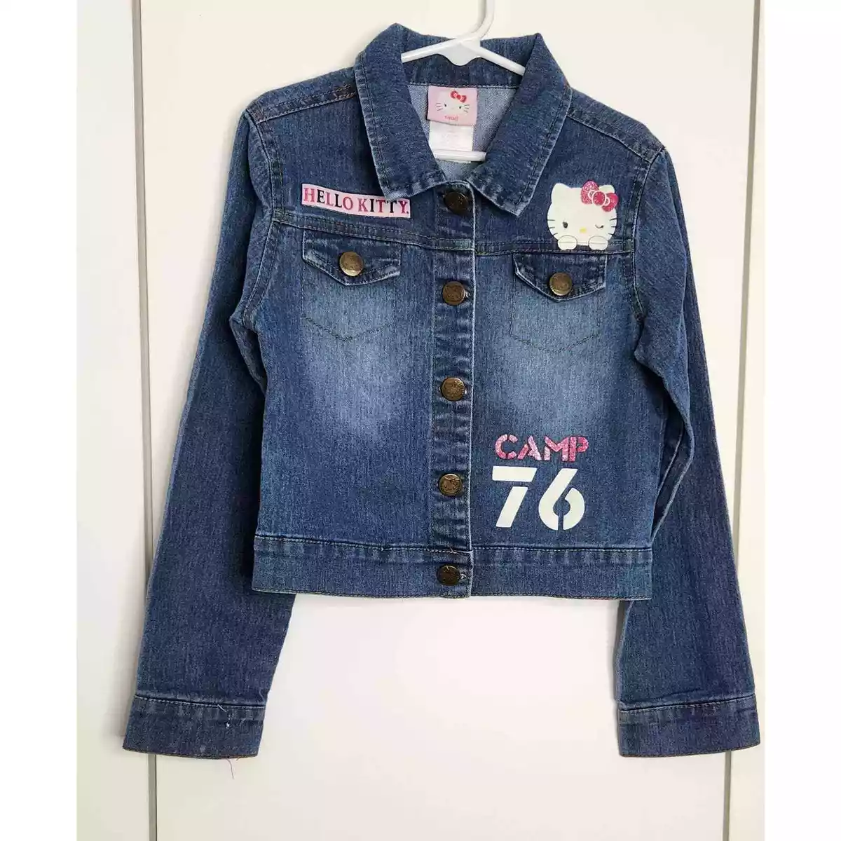 HELLO KITTY Denim Jacket size 5x 6