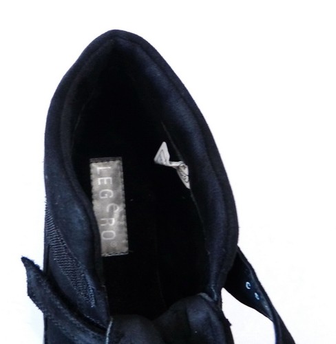 Velcro Legero bote suave barco de invierno cálido 00574 00 negro cuero Nubuk - Imagen 5 de 6