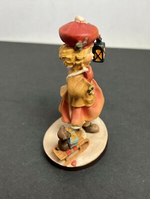 Dolfi Original Lisi Martin Pictura Graphica Girl Pull Dog on Sled