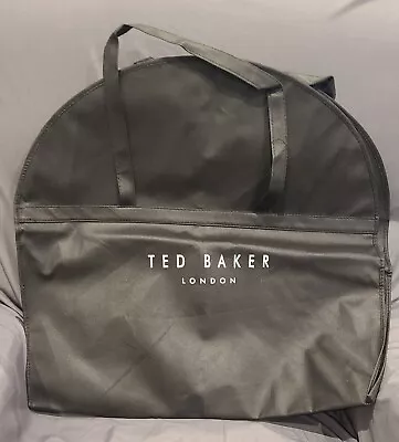 New Ted Baker Garment Bag Black White Letters Nylon Canvas Suit Dress FREE SHIP