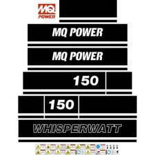 Multi Quip DCA150 Decals 150kva Generator Aftermarket Decals Stickers 