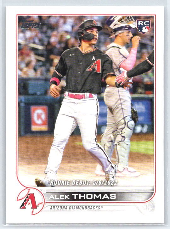 2022 Topps Update Alek Thomas #US282 RC Rookie Arizona Diamondbacks