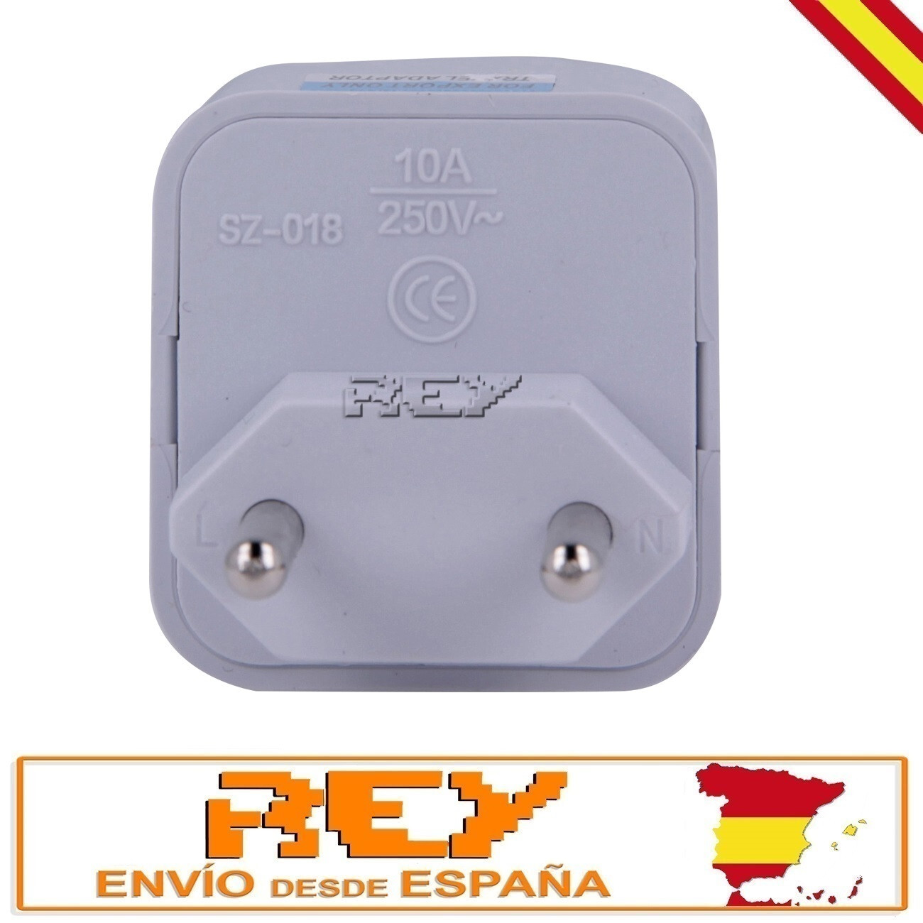 Enchufe de Viaje Multinacional a Enchufe Europeo Tipo C Color Blanco d634