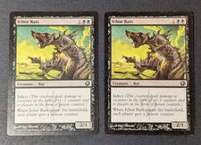 MTG Card - 2x Ichor Rats - Scars of Mirrodin - LP - Black - Magic The Gathering
