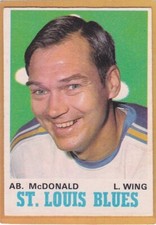1970-71 O PEE CHEE HOCKEY AB MCDONALD #215 BLUES EX/EX+ *A11297