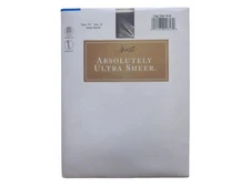 NWT HANES Absolutely Ultra Sheer Barely Black Control Top Pantyhose Hosiery Sz B