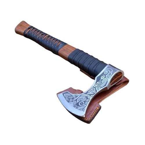 "Custom Handmade High Carbon Steel Hunting Viking Tactical Tomahawk Hatchet Axe" - Picture 2 of 9