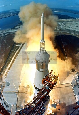 APOLLO 11 SATURN V LIFT-OFF ROCKET LAUNCH NASA 1969 13X19 PHOTO