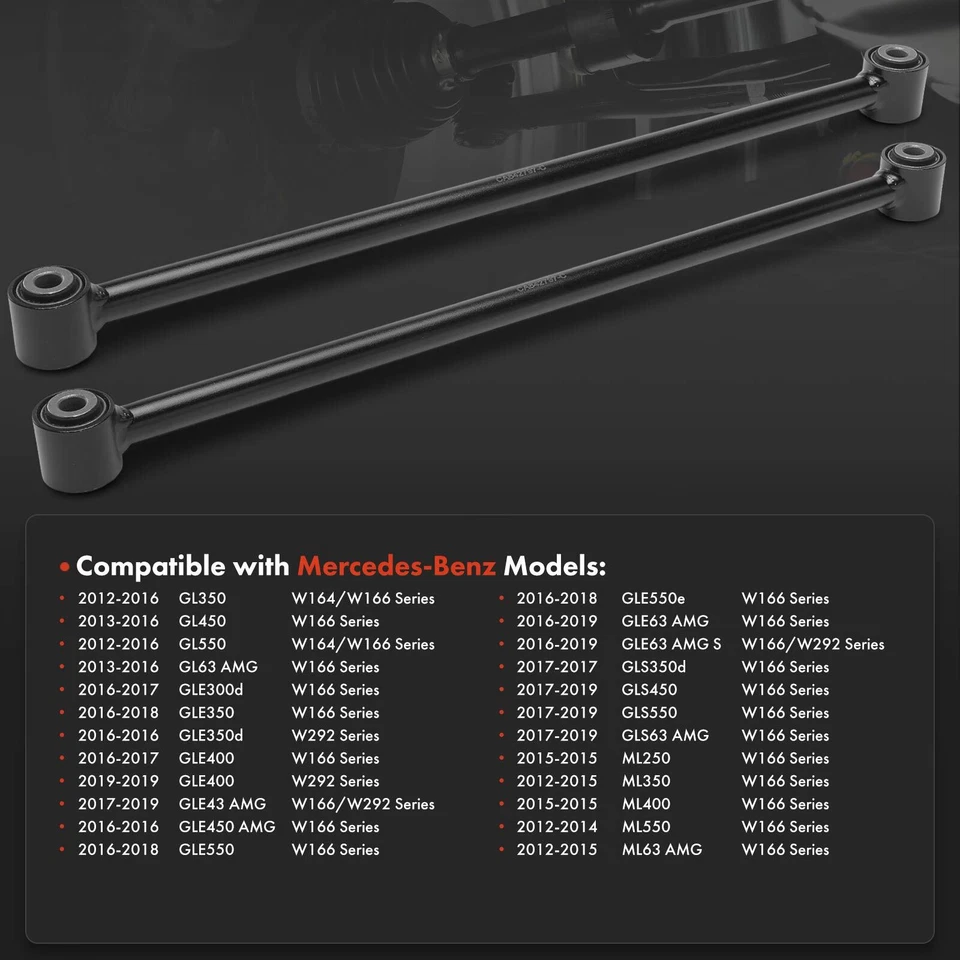 Brazo de control trasero inferior trasero 2 piezas para Mercedes-Benz GL350 GL450 GL550 ML250 Foto 2 de 4