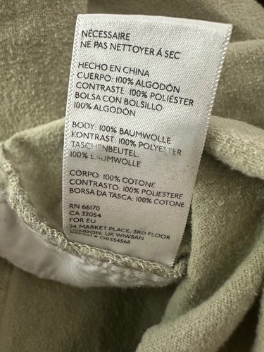 URBAN OUTFITTERS 1/2 Cremallera Pullover Chaqueta L Beige Gamuza Franela Algodón Bolsillos - Imagen 17 de 18