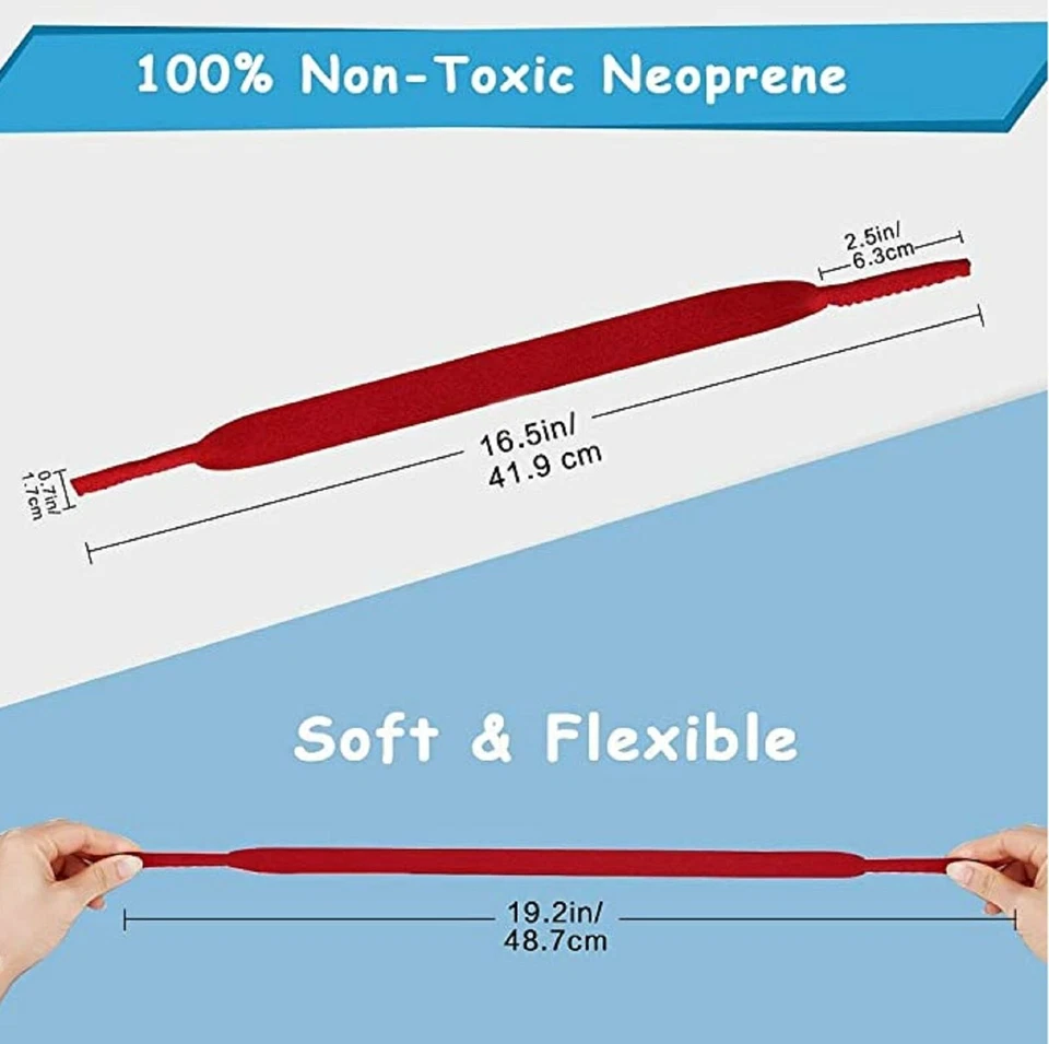 Correa de neopreno cordón para el cuello gafas deportivas cuerda gafas de sol soporte Foto 3 de 4