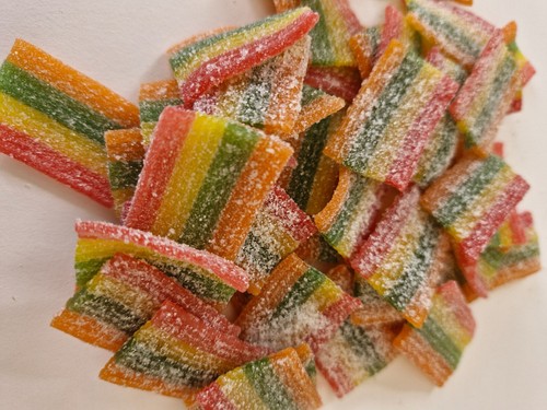 Rainbow Pieces Sweets | Fruity Flavour Gummy Chewy | HALAL - Picture 3 of 13