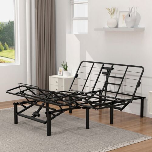 Adjustable Bed Base Frame Queen Size W/USB A+C Ports, Adjustable Bed Legs&Remote - Picture 4 of 11