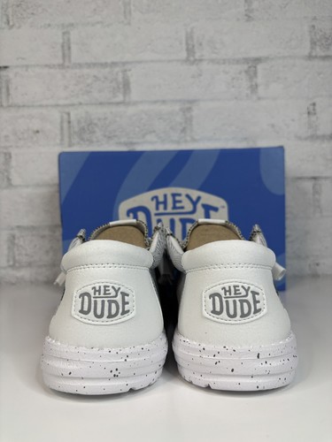 Hey Dude Men’s Wally Sox Shoes - Stone White - Size 10 - NEW - 第 4/5 張圖片