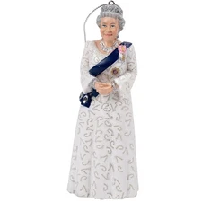 Kurt Adler Resin Ornament for Christmas Tree, Queen Elizabeth