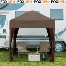 2m x 2m Pop Up Gazebo Party Tent Canopy with Doors Windows and Carry Bag Outdoor
