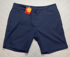 Puma Pounce Bermuda Golf Shorts Mens XL Blue 8in Inseam UPF 50 Performance