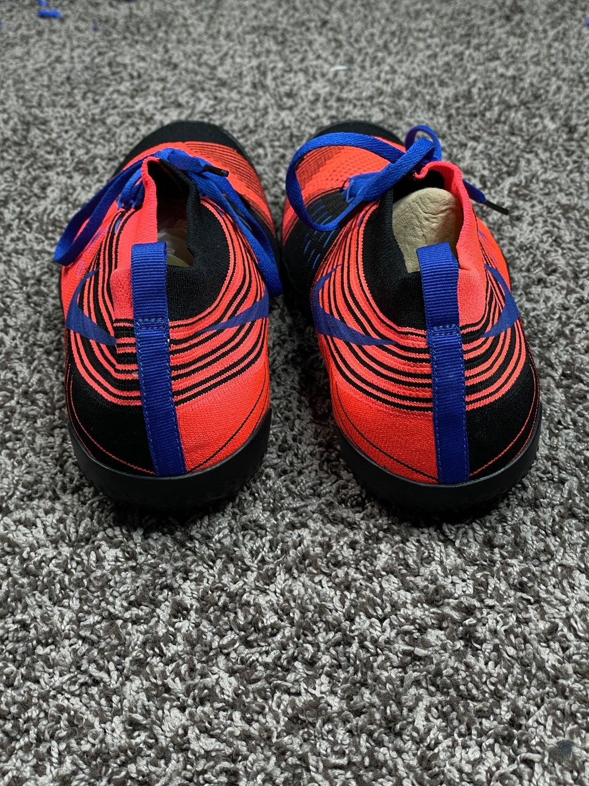 Nike Free HyperFeel Flyknit Red Blue Blk Men Sz 11.5us NEW 638073 640 RARE image 7