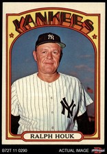 1972 Topps #533 Ralph Houk Yankees MANAGER 7 - NM