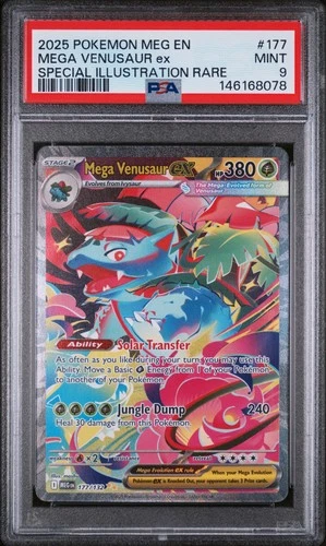 2025 POKEMON MEG EN-MEGA EVOLUTION #177 MEGA VENUSAUR EX PSA 9