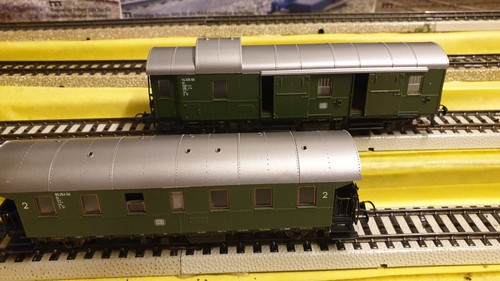 HO Roco 1 Gepäckw. Nr.44222 u-1 Personenwagen der DB Nr.44201 neu in OVP | Zustand: Neu