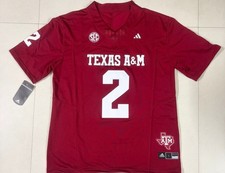 Adidas Texas A&M Aggies Johnny Manziel Red Stitched Jersey Size XL