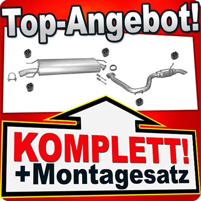 Auspuff für TOYOTA RAV 4 III 2.2 TD D-4D LWB 5-Türen Auspuffanlage