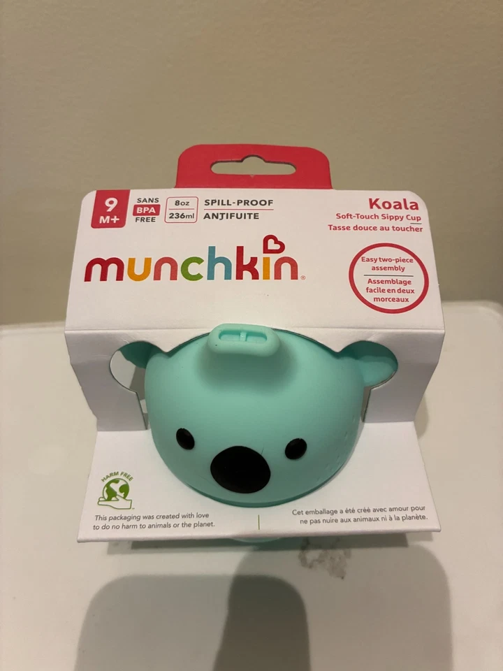 NUEVO Munchkin Koala Soft-Touch Sippy Cup 8 oz 9M+ Foto 2 de 4