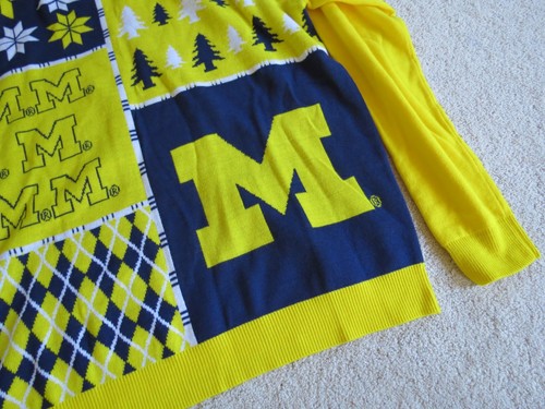 Forever Michigan Wolverines Winter Ugly Sweater XXL - Picture 7 of 14