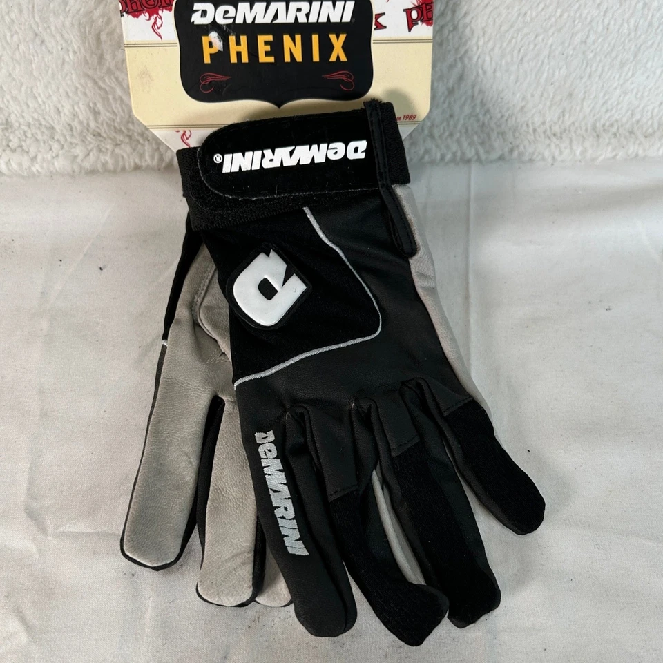 Guantes de bateo de softbol DeMarini Phenix para mujer talla S negro blanco nuevos Foto 3 de 4